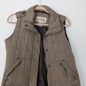 Vintage New York Classic Brown Quilted Size Medium Vest